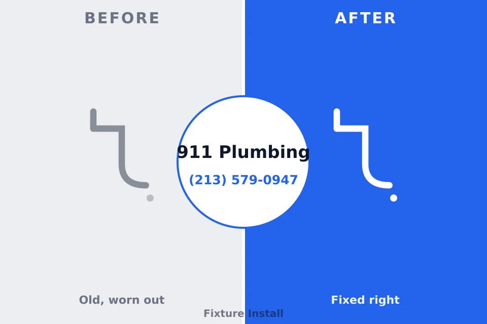 Before and after: plumbing repair Hopewell Junction, NY